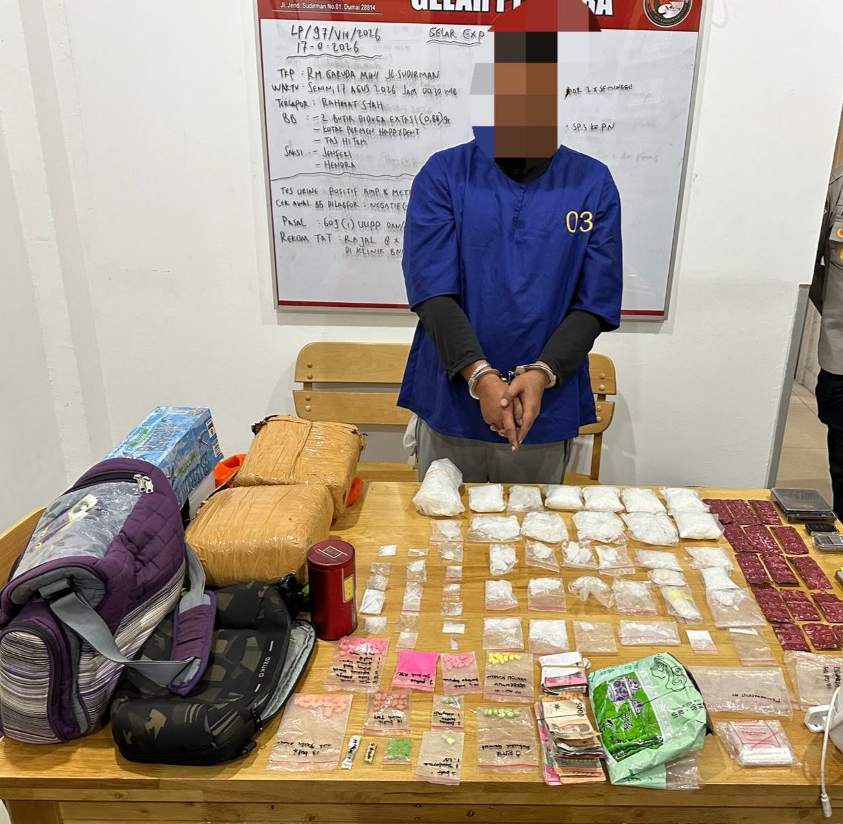 Polres Dumai Gagalkan Dugaan Peredaran Narkoba