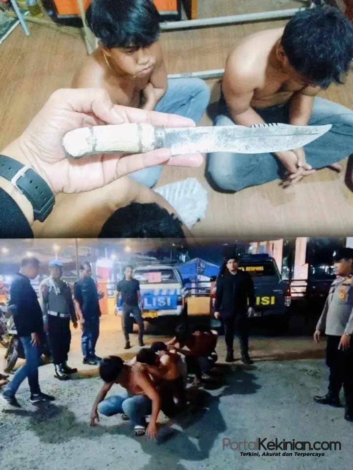 Satu Remaja Kedapatan Bawa Pisau, Enam Orang Diamankan Polisi