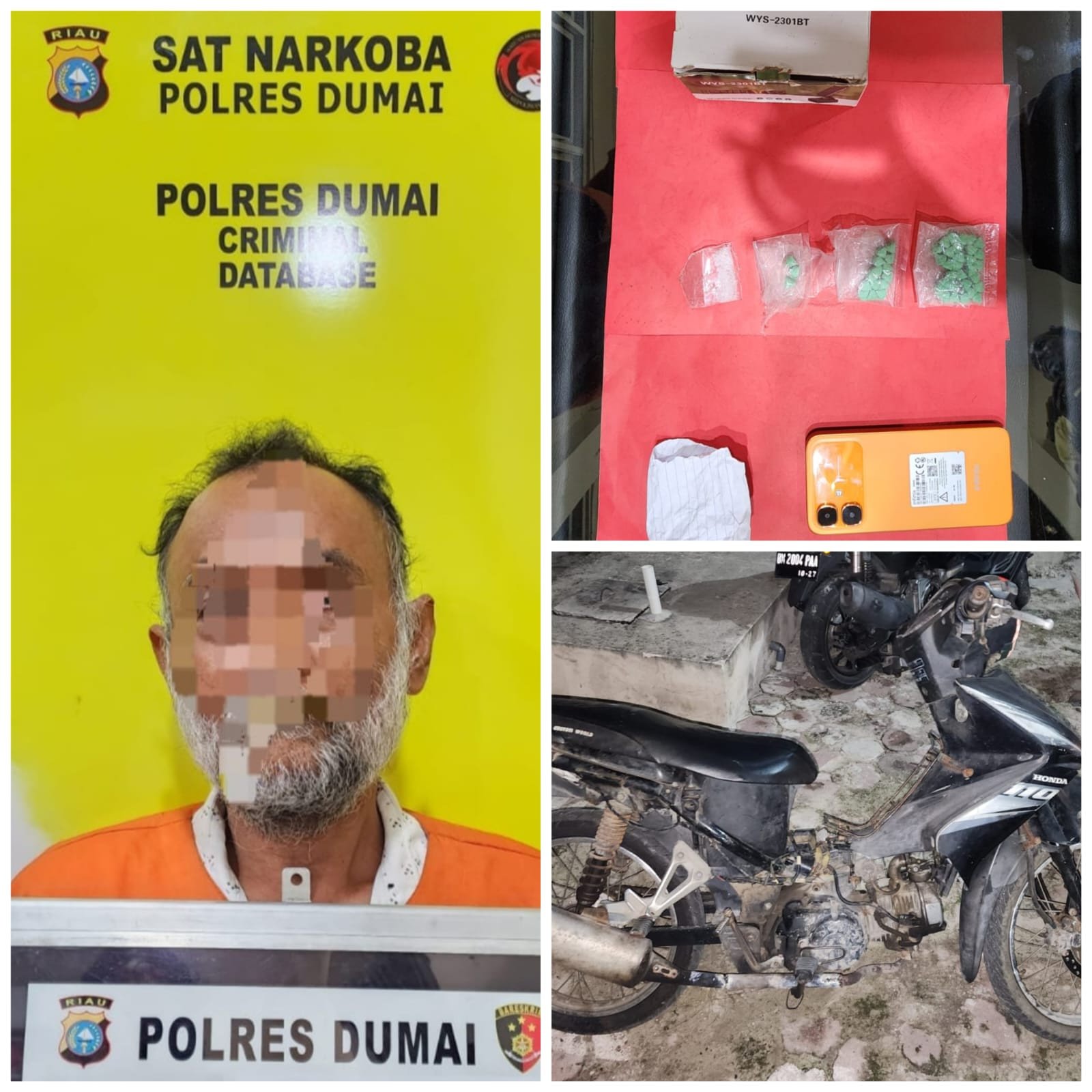 Duduk di Atas Motor, Pria di Dumai Diamankan dengan 30 Butir Diduga Ekstasi