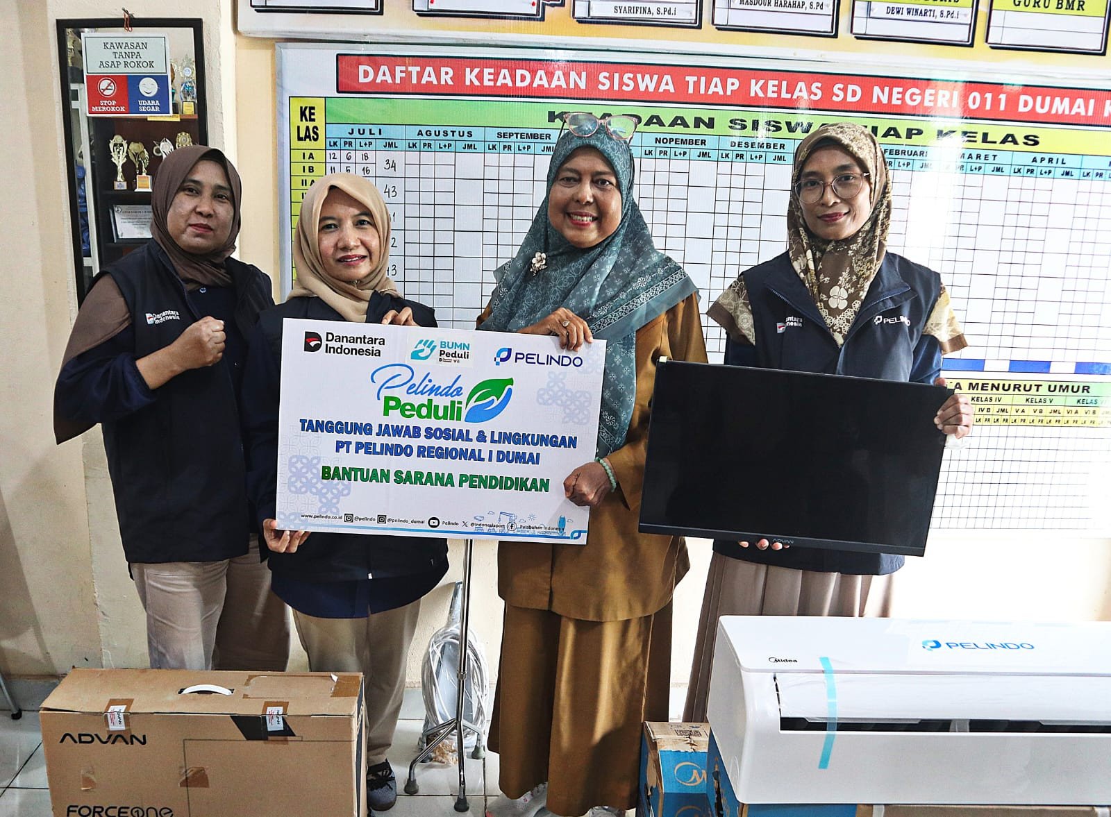 Pelindo Regional 1 Dumai Dukung Peningkatan Fasilitas Pendidikan di Kota Dumai