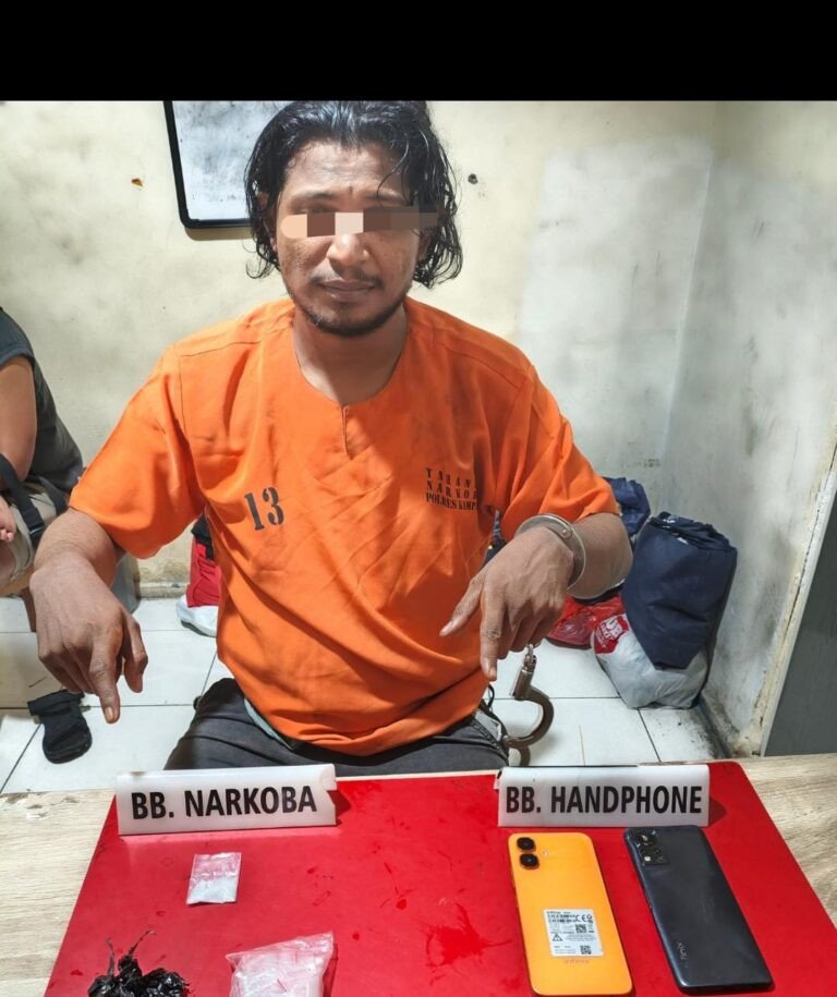 Pria 35 Tahun Ditangkap di Langgini, Polisi Sita Sabu 2,13 Gram