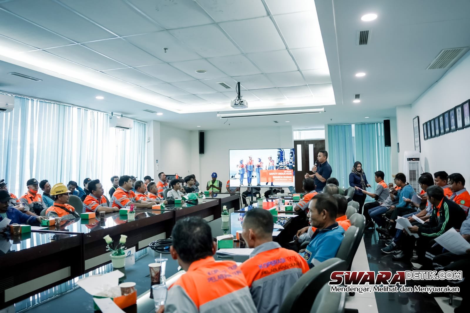70 TKBM Pelabuhan Dumai Dapat Pembekalan Keselamatan dan Risiko Blind Spot