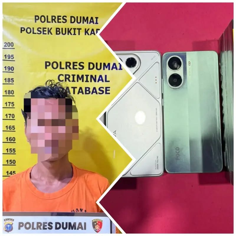 Polsek Bukit Kapur Bongkar Kasus Curat, Dua Ponsel yang Raib Kembali ke Tangan Korban
