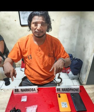 Pria 35 Tahun Ditangkap di Langgini, Polisi Sita Sabu 2,13 Gram