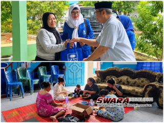 Banjir Masih Ganggu Aktivitas Warga, PAN Dumai Gerak Cepat Salurkan Bantuan